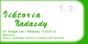 viktoria nadasdy business card