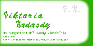 viktoria nadasdy business card